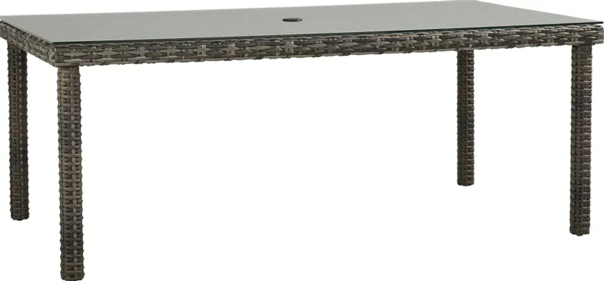 Montecello Gray Outdoor 42 x 76 Dining Table
