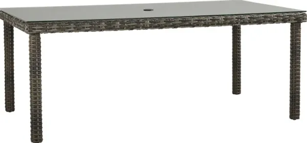 Montecello Gray Outdoor 42 x 76 Dining Table