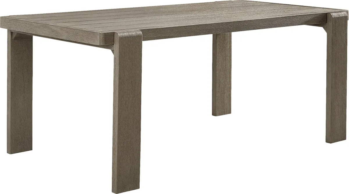Montecello Gray Outdoor 40 x 74 Dining Table