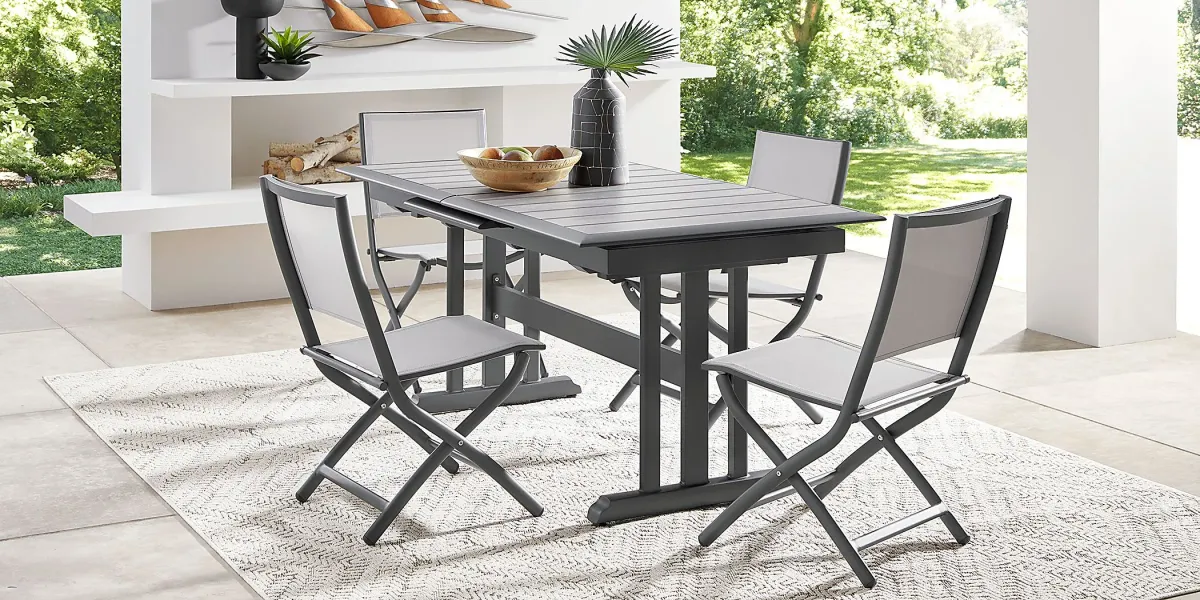 Kellen Charcoal Outdoor Dining Extension Table