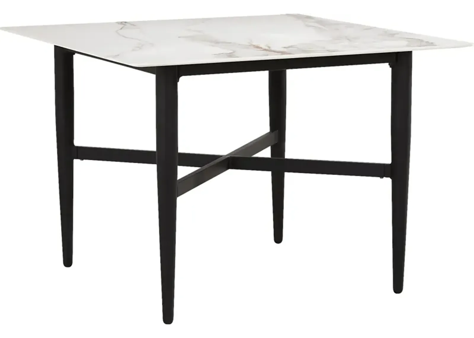 Harlowe Black Square Outdoor Dining Table