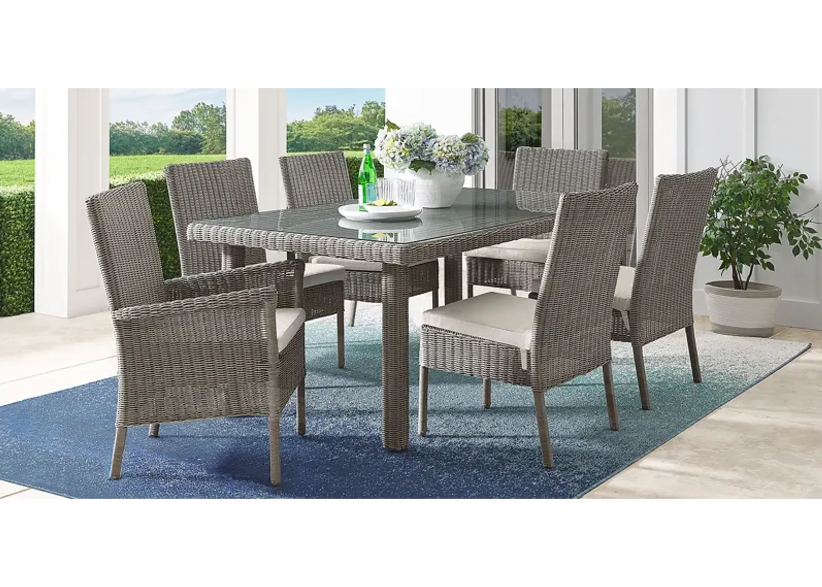 Forest Hills Gray 7 Pc Outdoor Dining Set