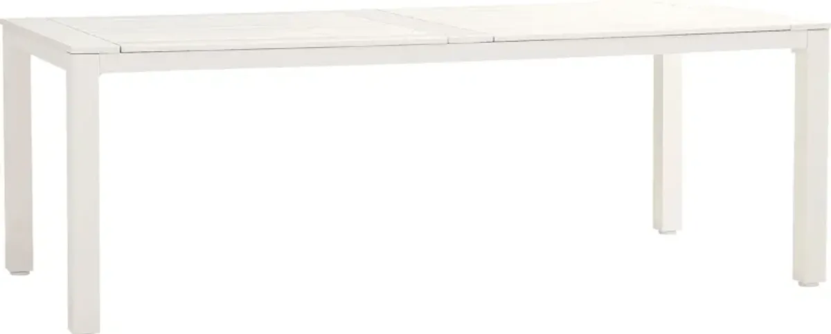 Eastlake White 85 in. Outdoor Dining Table