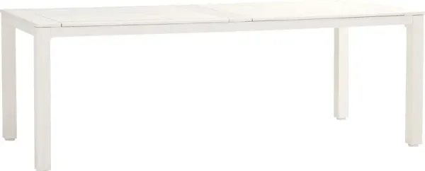 Eastlake White 85 in. Outdoor Dining Table