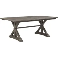 Siesta Key Light Wood 76 in. Rectangle Outdoor Dining Table