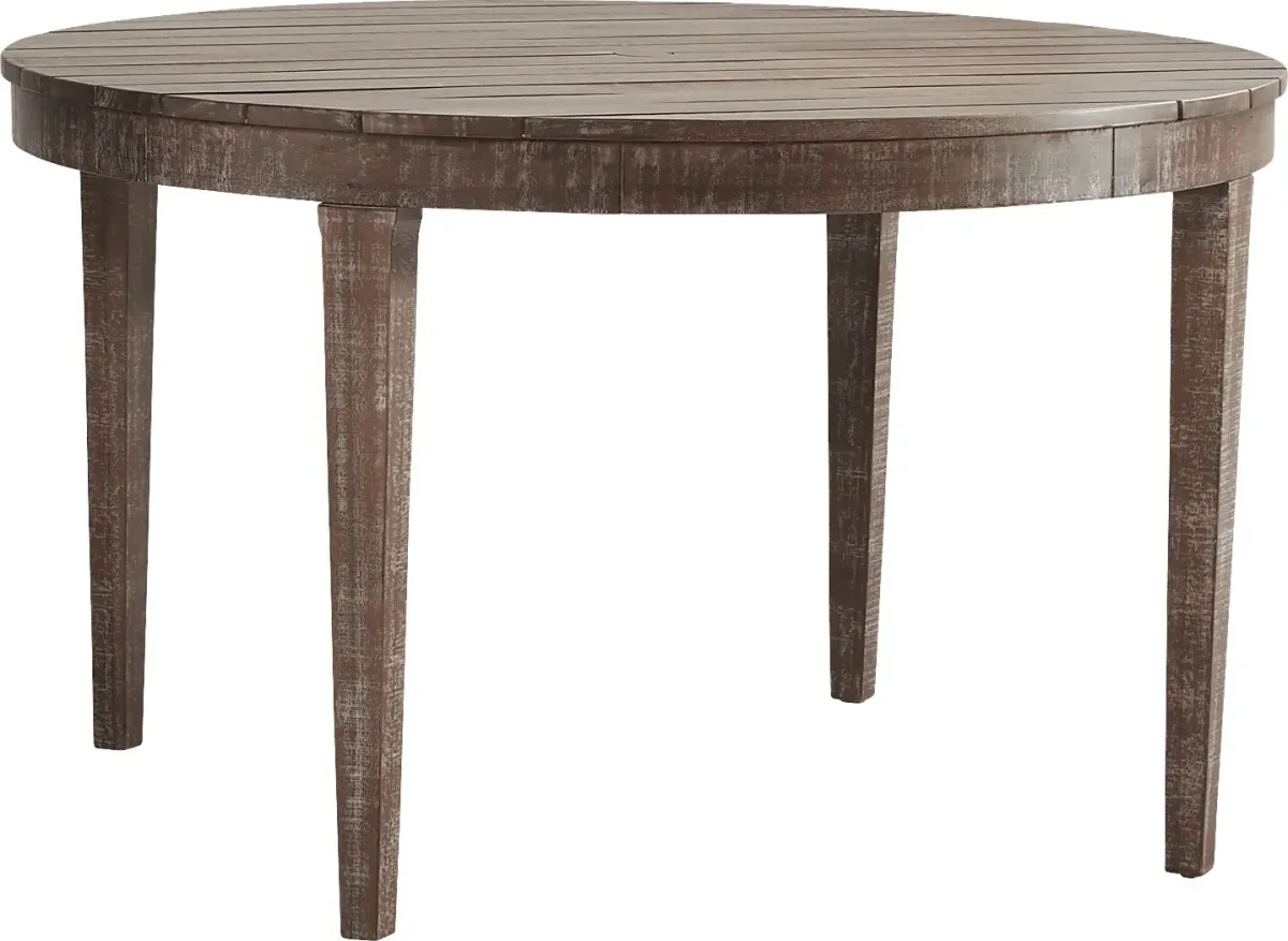 Ridgecrest Natural 50 in. Round Outdoor Dining Table