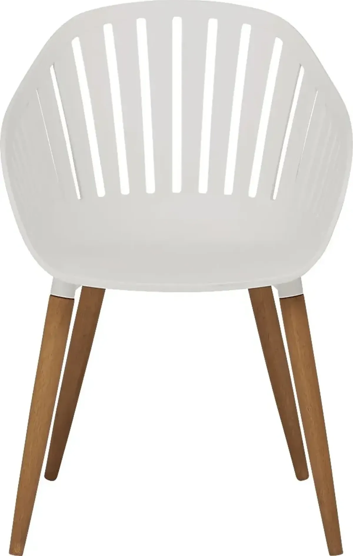 Nassau White Outdoor Side Chair