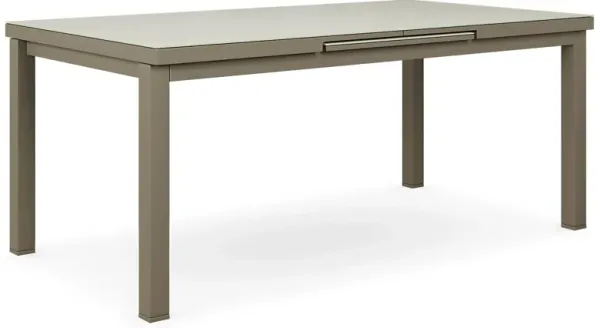 Solana Taupe 71-94 in. Rectangle Outdoor Dining Table