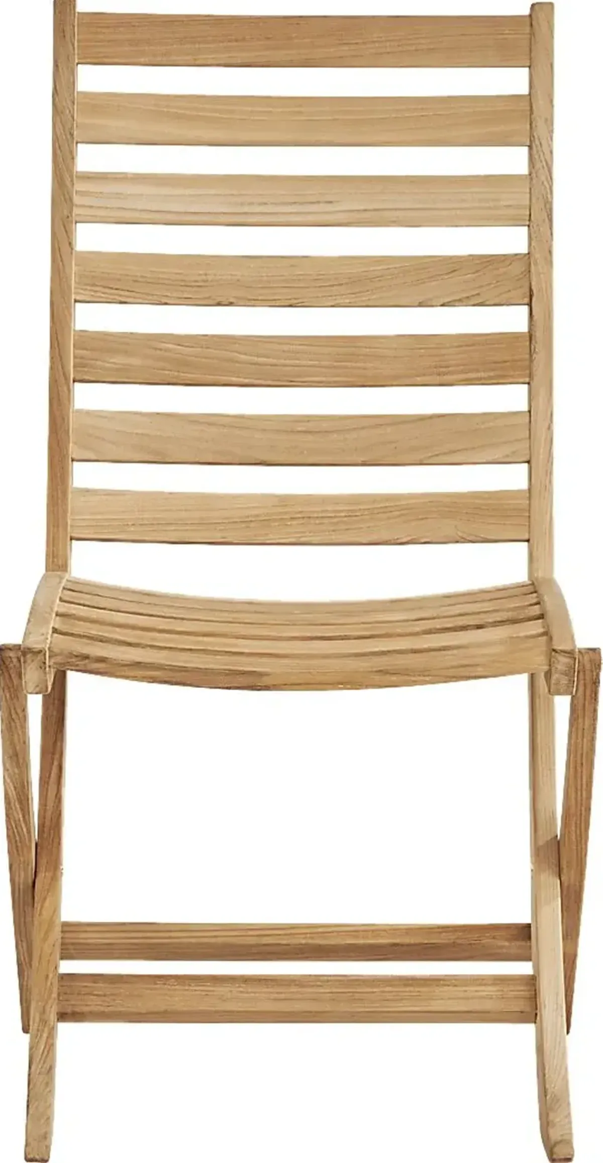 Pleasant Bay Natural Outdoor Folding Dining Chair