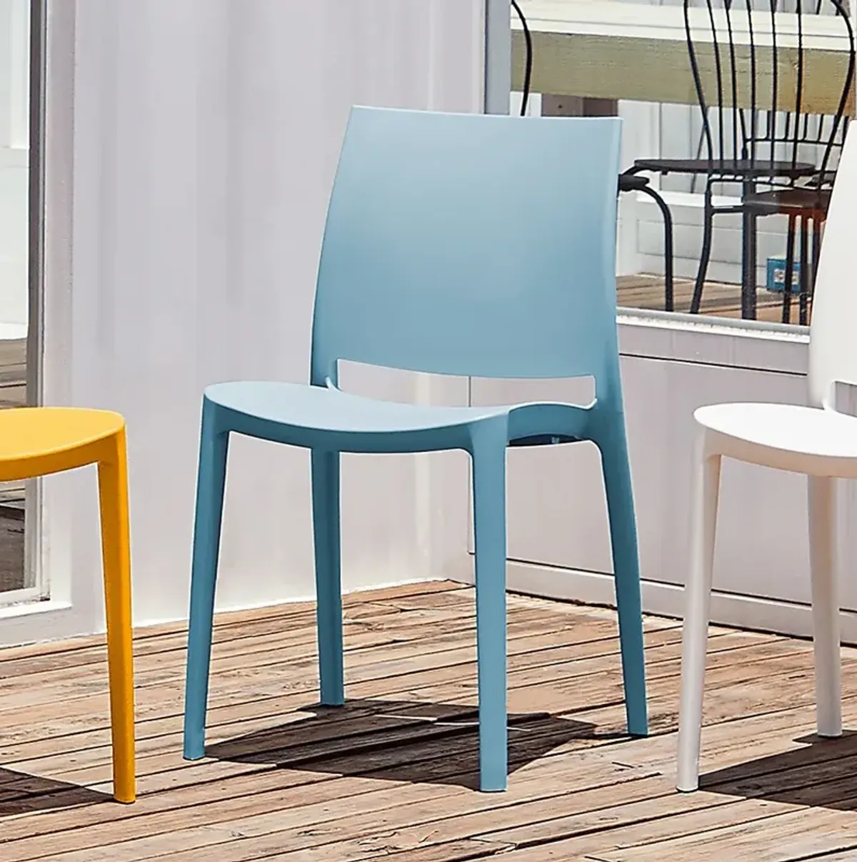 Lagoon Sensilla Light Blue Side Chair, Set of 2