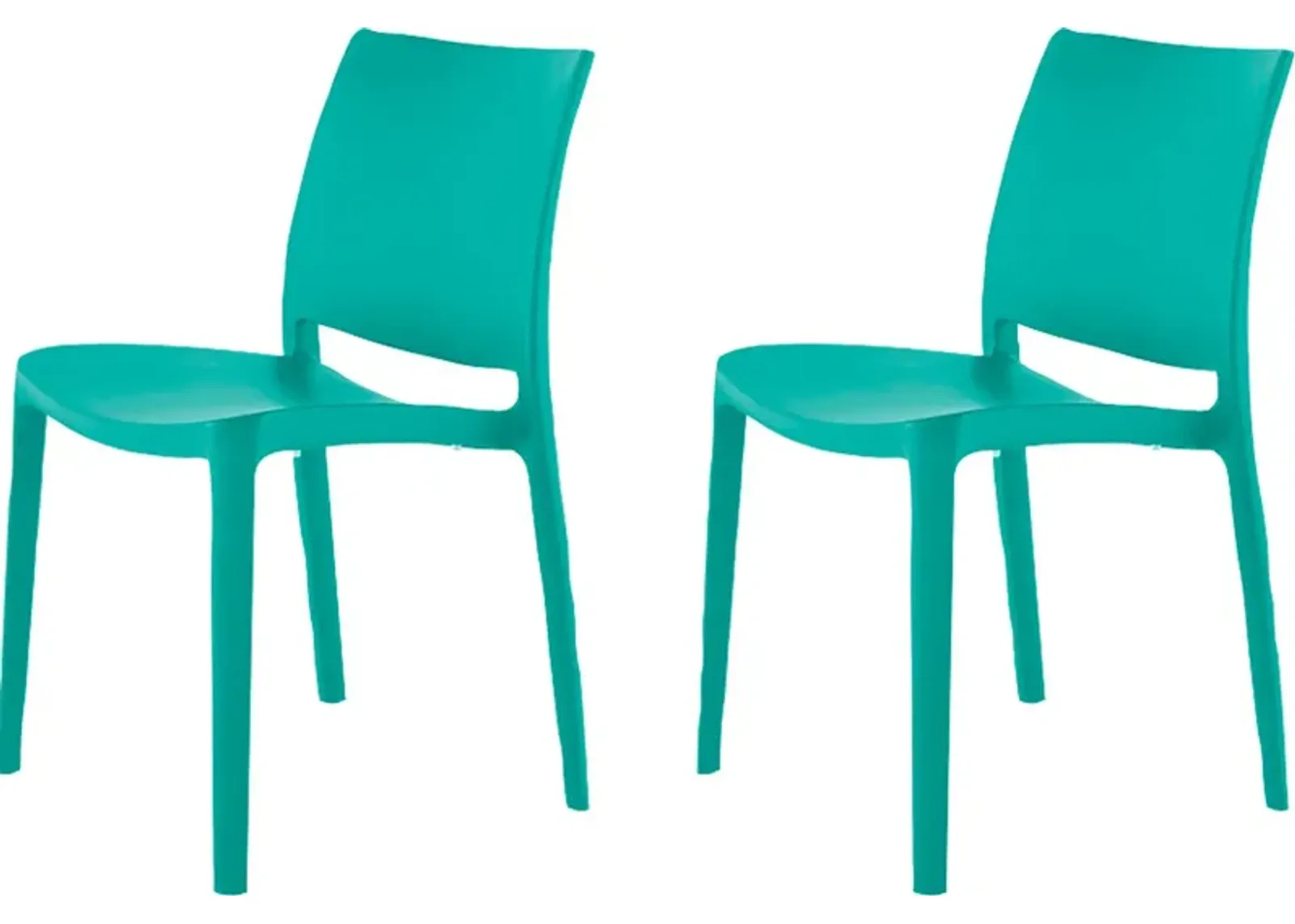 Lagoon Sensilla Turquoise Side Chair, Set of 2