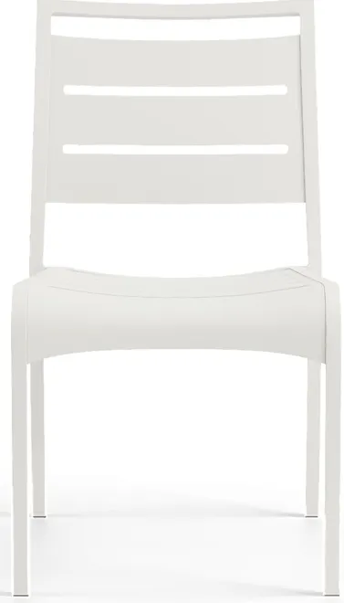 Park Walk White Outdoor Side Chair