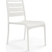 Park Walk White Outdoor Side Chair