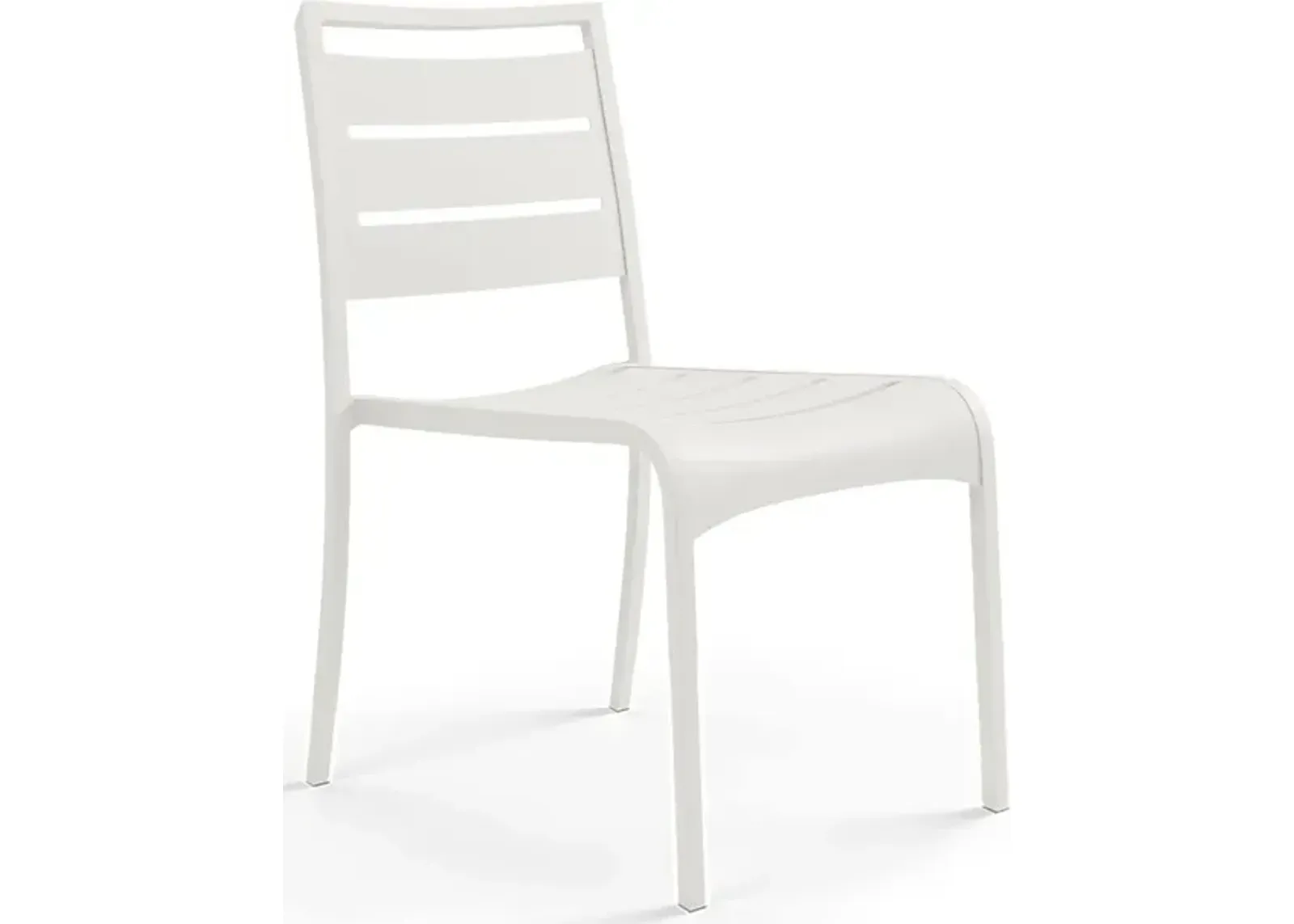 Park Walk White Outdoor Side Chair