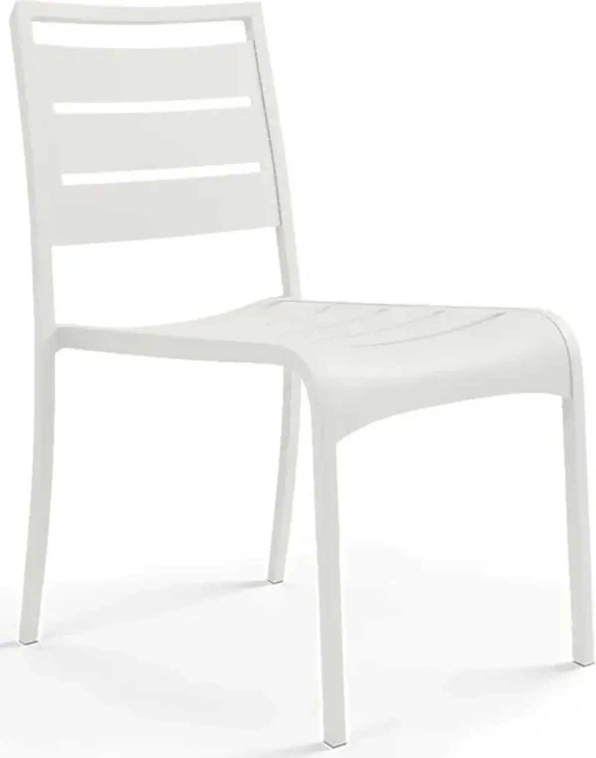 Park Walk White Outdoor Side Chair