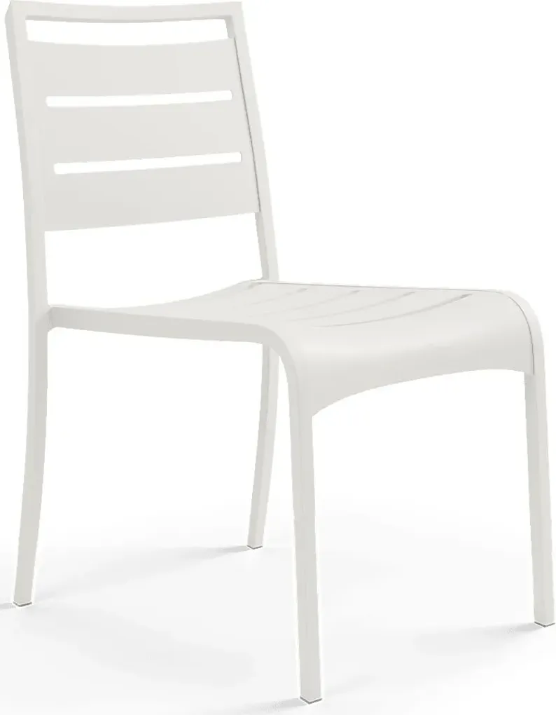 Park Walk White Outdoor Side Chair