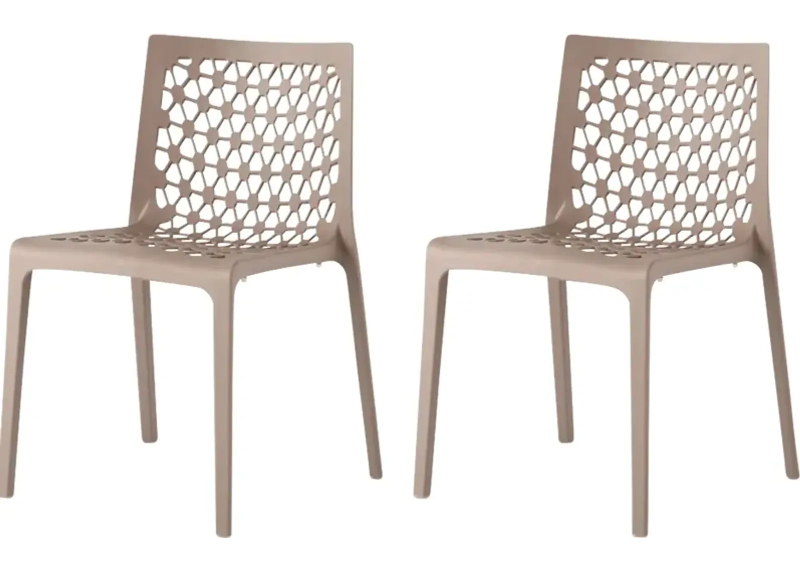 Lagoon Milan Gray Outdoor Dining Chair, Set of 2