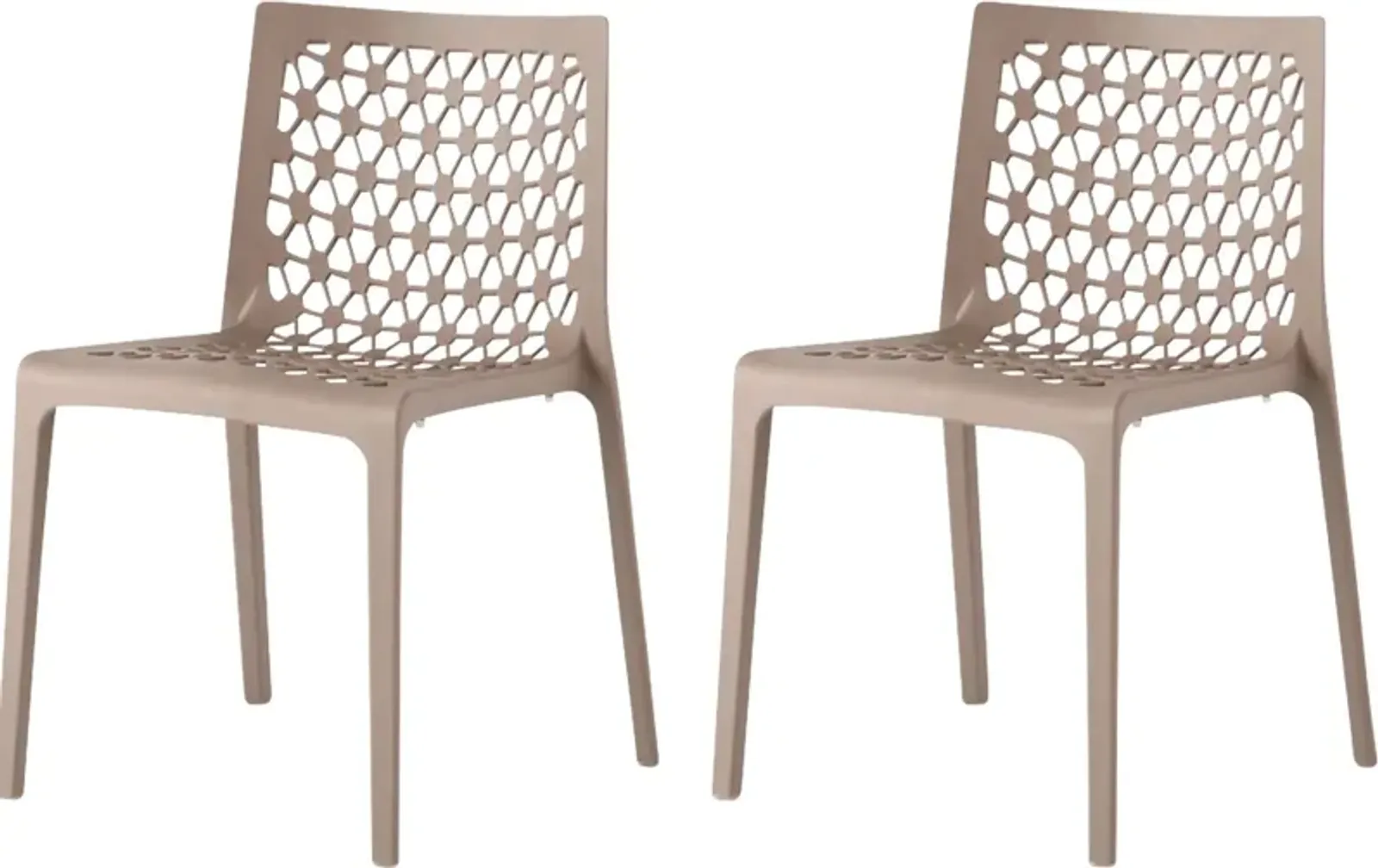 Lagoon Milan Gray Outdoor Dining Chair, Set of 2