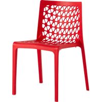 Lagoon Milan Red Outdoor Dining Chair, Set of 2
