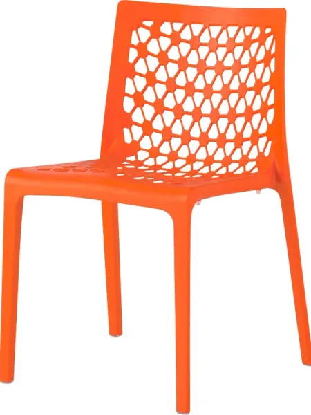 Lagoon Milan Orange Outdoor Dining Chair, Set of 2