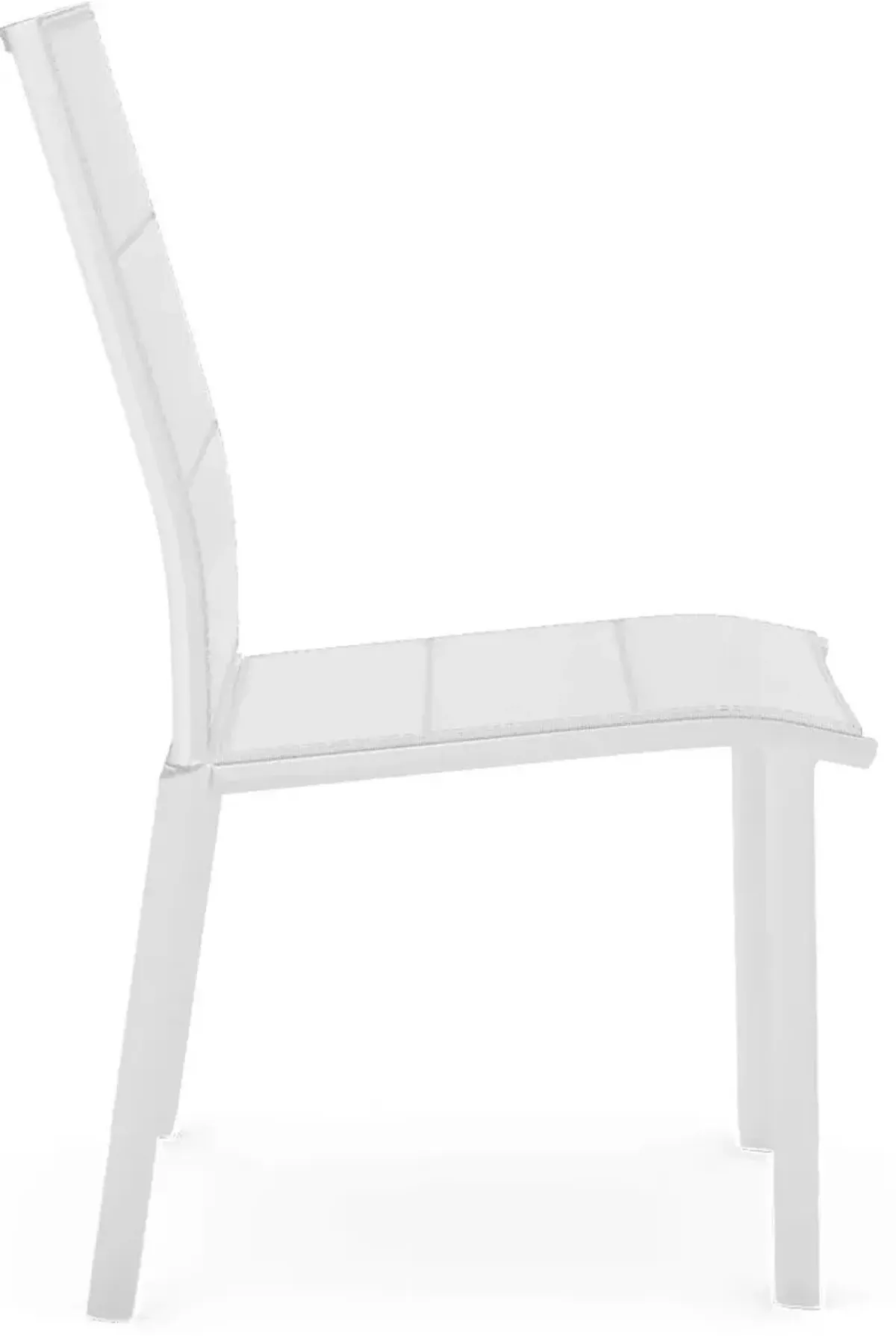 Solana White Outdoor Side Chair