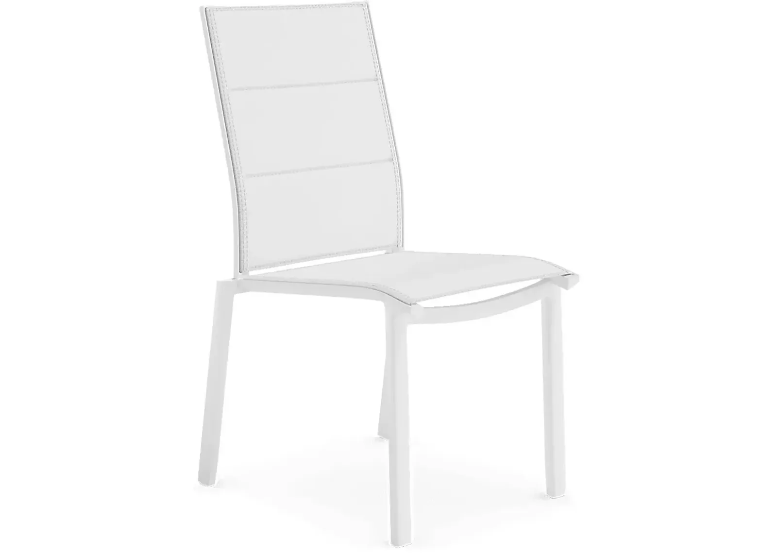 Solana White Outdoor Side Chair