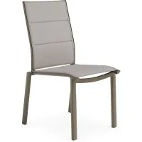 Solana Taupe Outdoor Side Chair