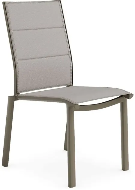 Solana Taupe Outdoor Side Chair