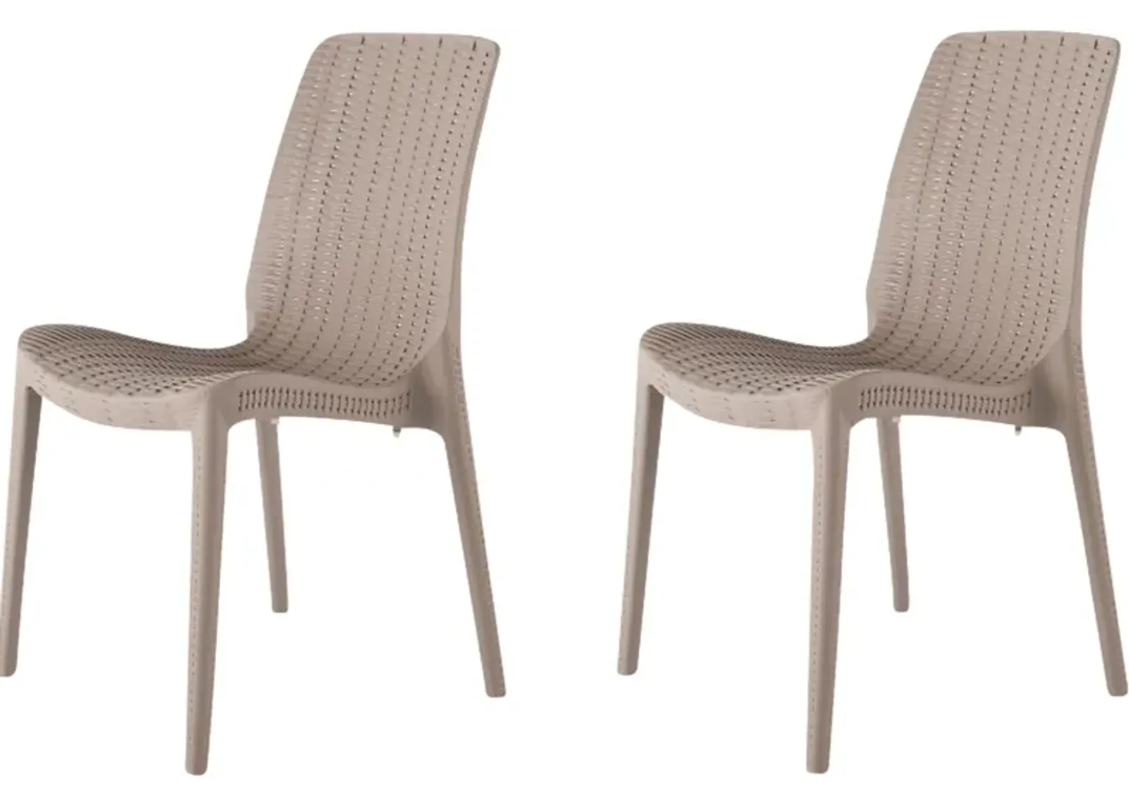 Lagoon Rue Gray Outdoor Dining Chair, Set of 2