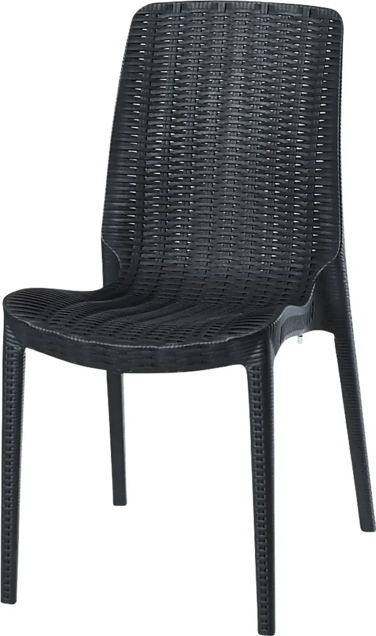 Lagoon Rue Black Outdoor Dining Chair, Set of 2