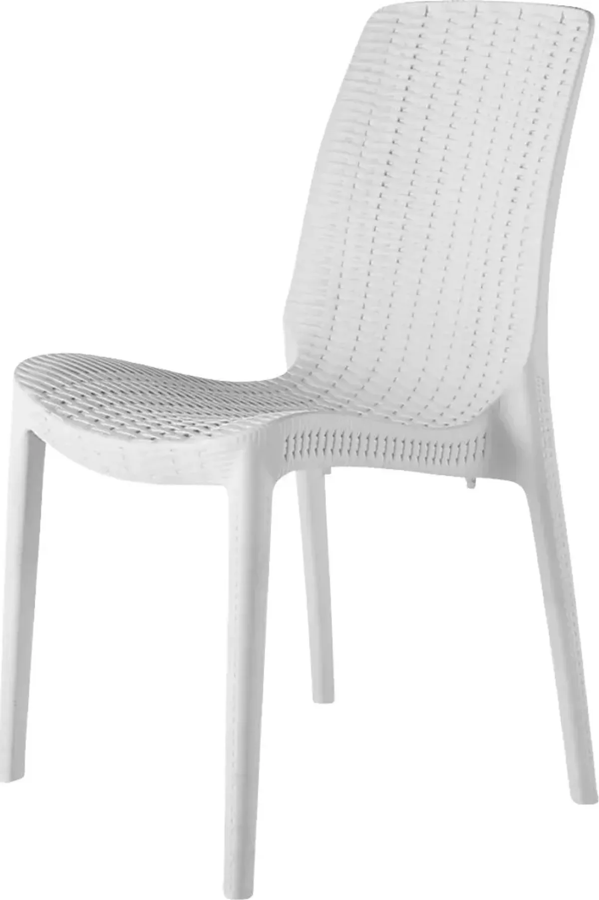 Lagoon Rue White Outdoor Dining Chair, Set of 2