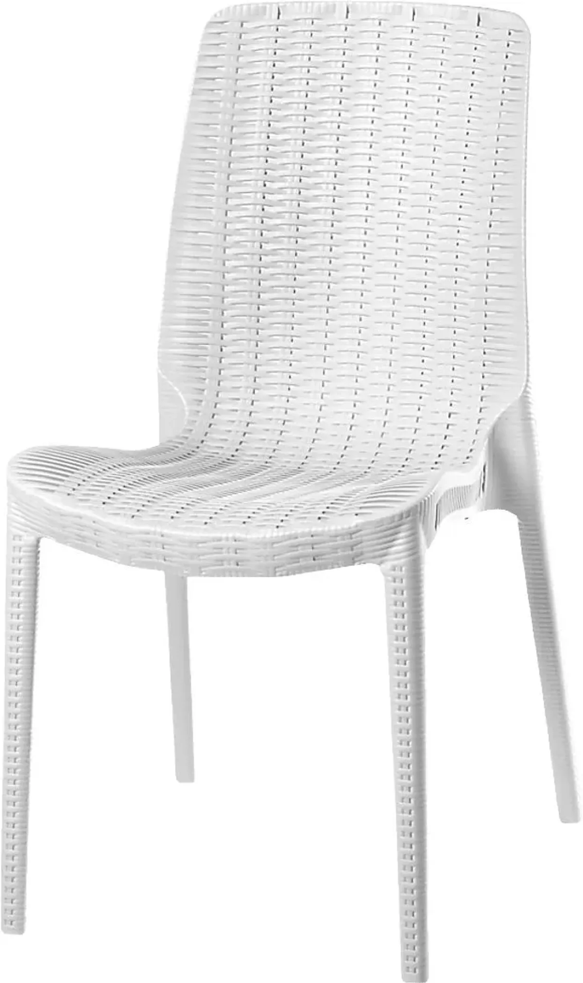 Lagoon Rue White Outdoor Dining Chair, Set of 2