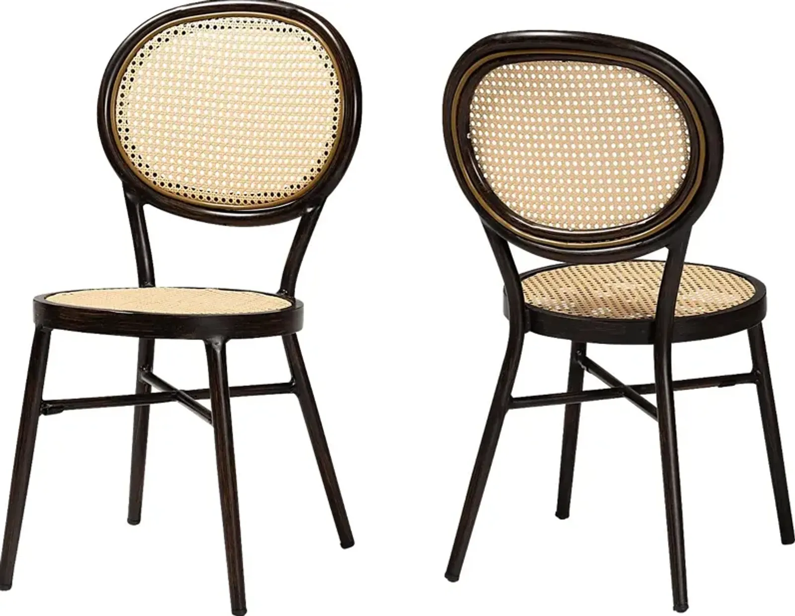 Outdoor Ivanel Brown Side Chair, Set of 2