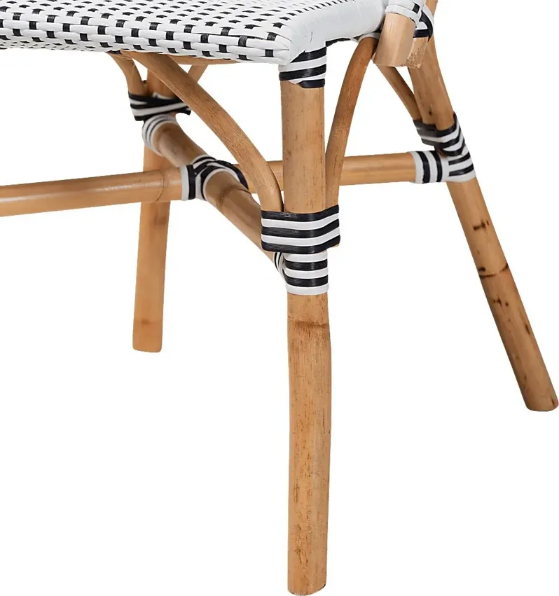 Outdoor Nalina Elle II Black Bistro Chair Set of 2