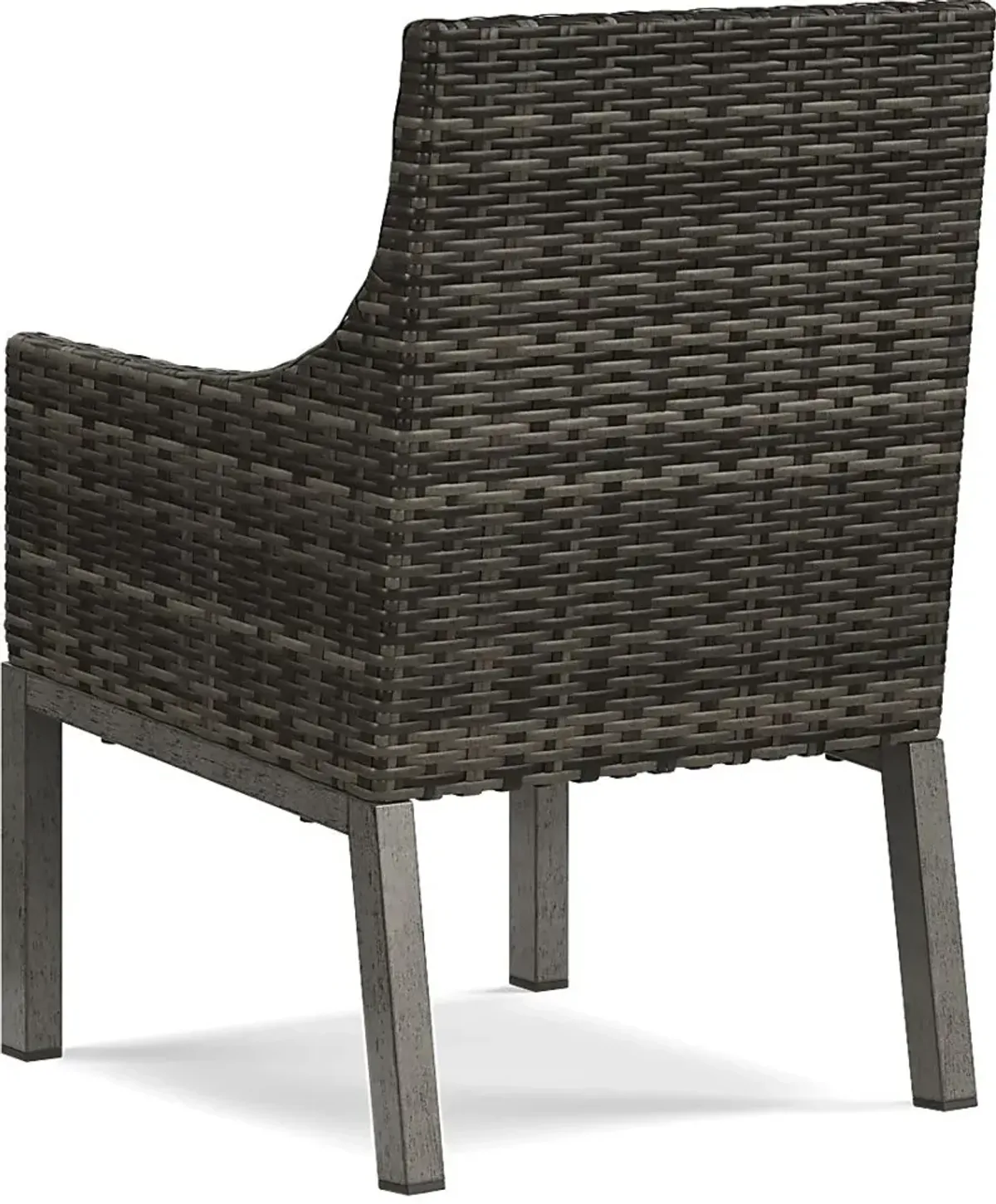 Montecello Gray Outdoor Arm Chair with Silver Cushion