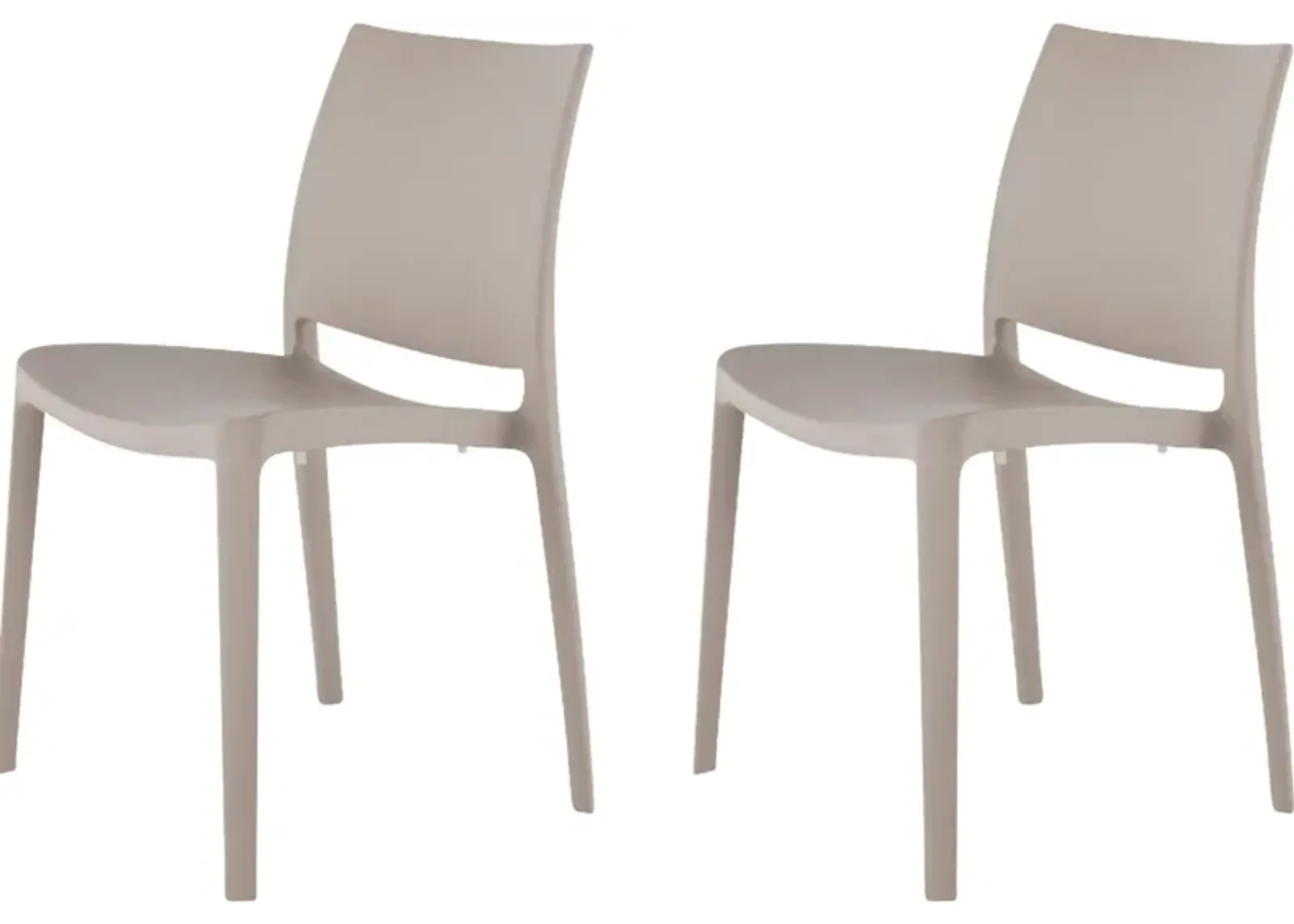 Lagoon Sensilla Gray Outdoor Dining Chair, Set of 2