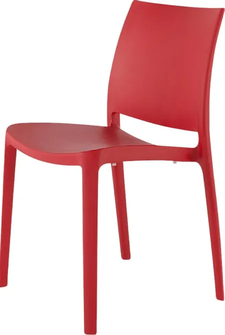 Lagoon Sensilla Red Outdoor Dining Chair, Set of 2