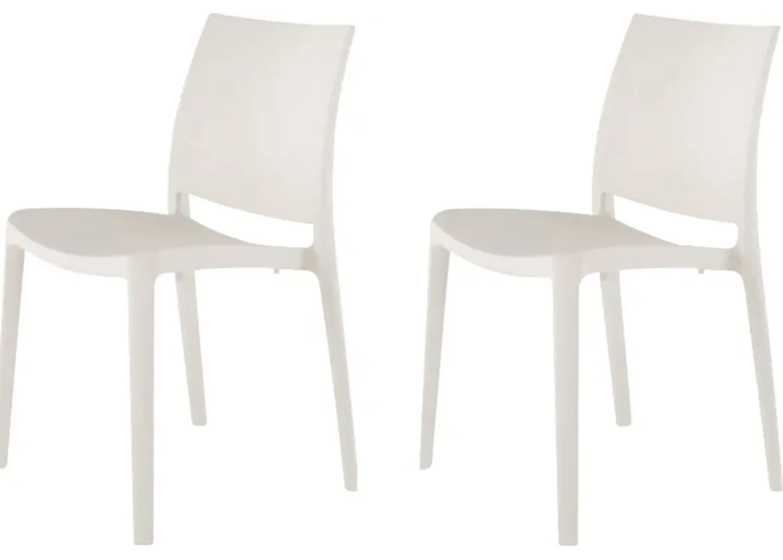 Lagoon Sensilla White Outdoor Dining Chair, Set of 2