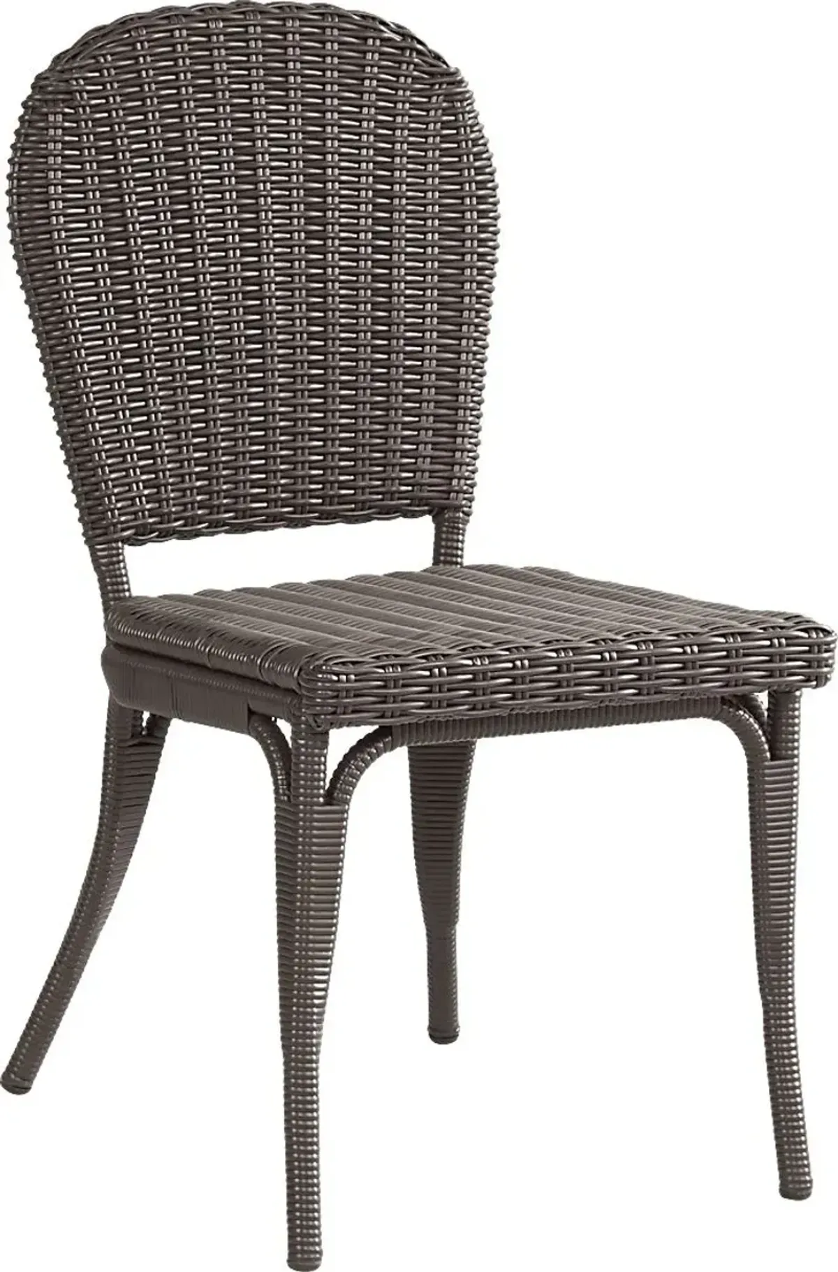 Patmos Brown Outdoor Bistro Side Chair