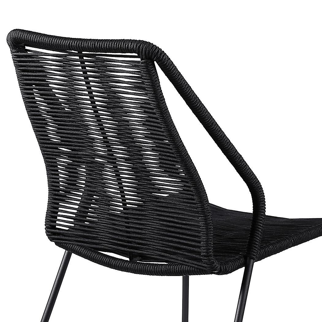 Elorian Black Outdoor Arm Chair, Set of 2