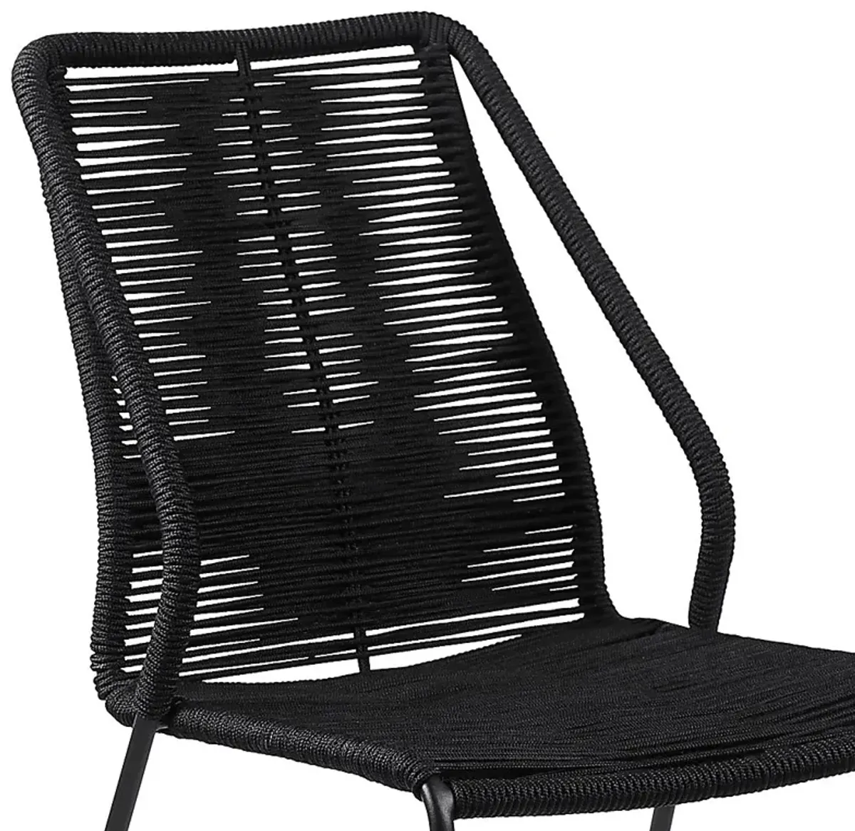 Elorian Black Outdoor Arm Chair, Set of 2