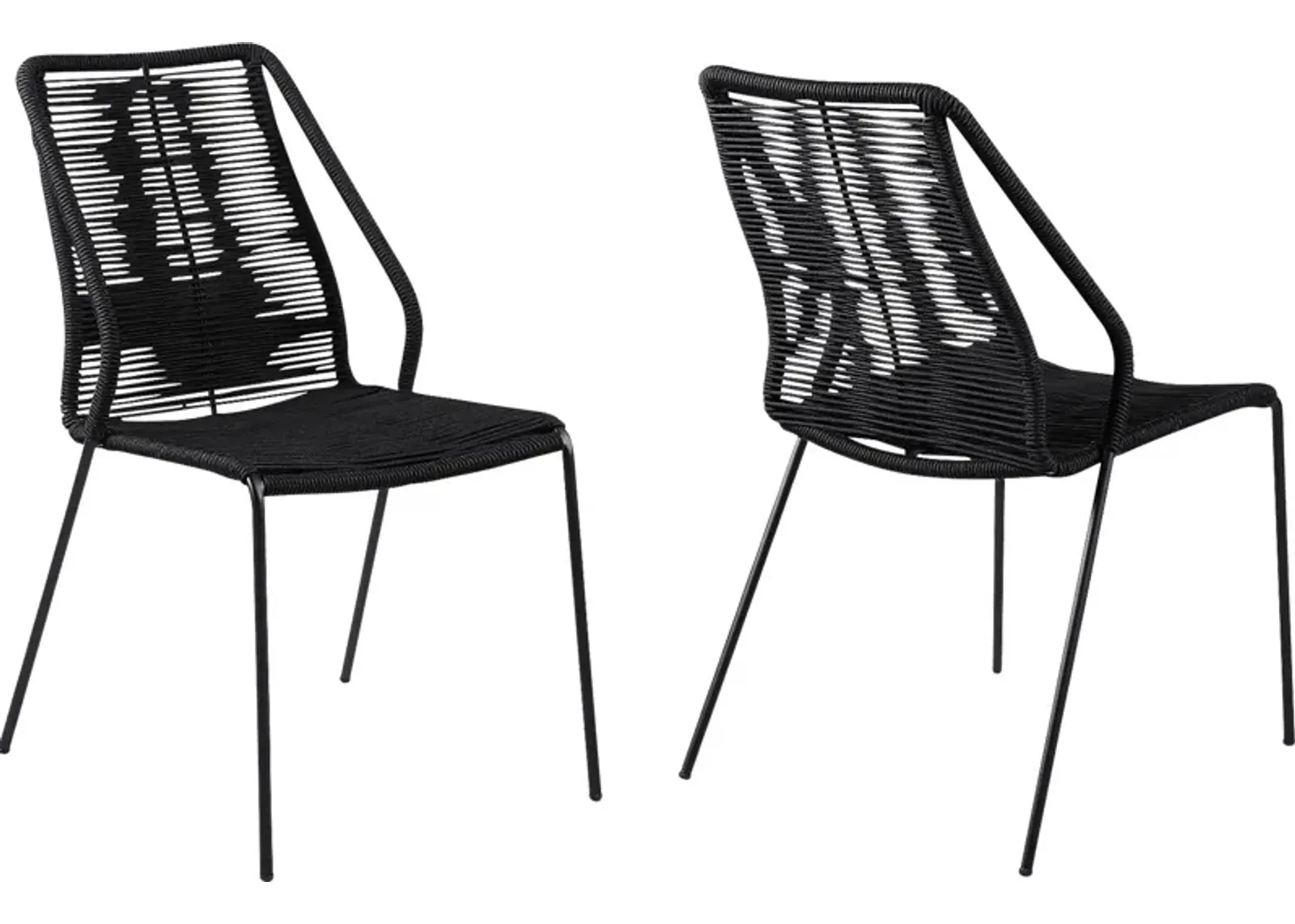 Elorian Black Outdoor Arm Chair, Set of 2