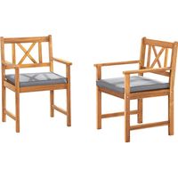 Outdoor Chettro Brown Dining Chair Set of 2