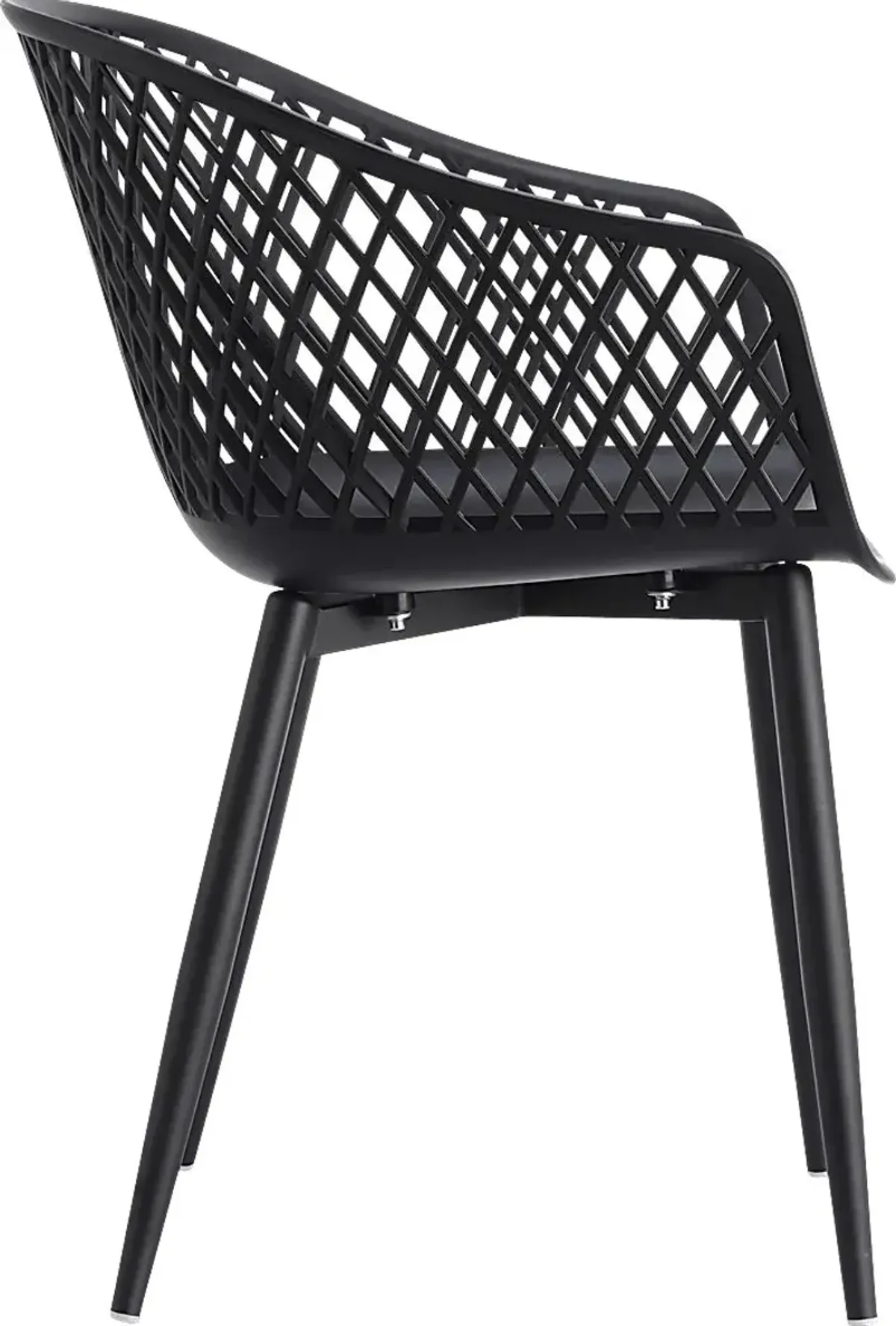 Auraria Black Outdoor Arm Chair, Set of 2