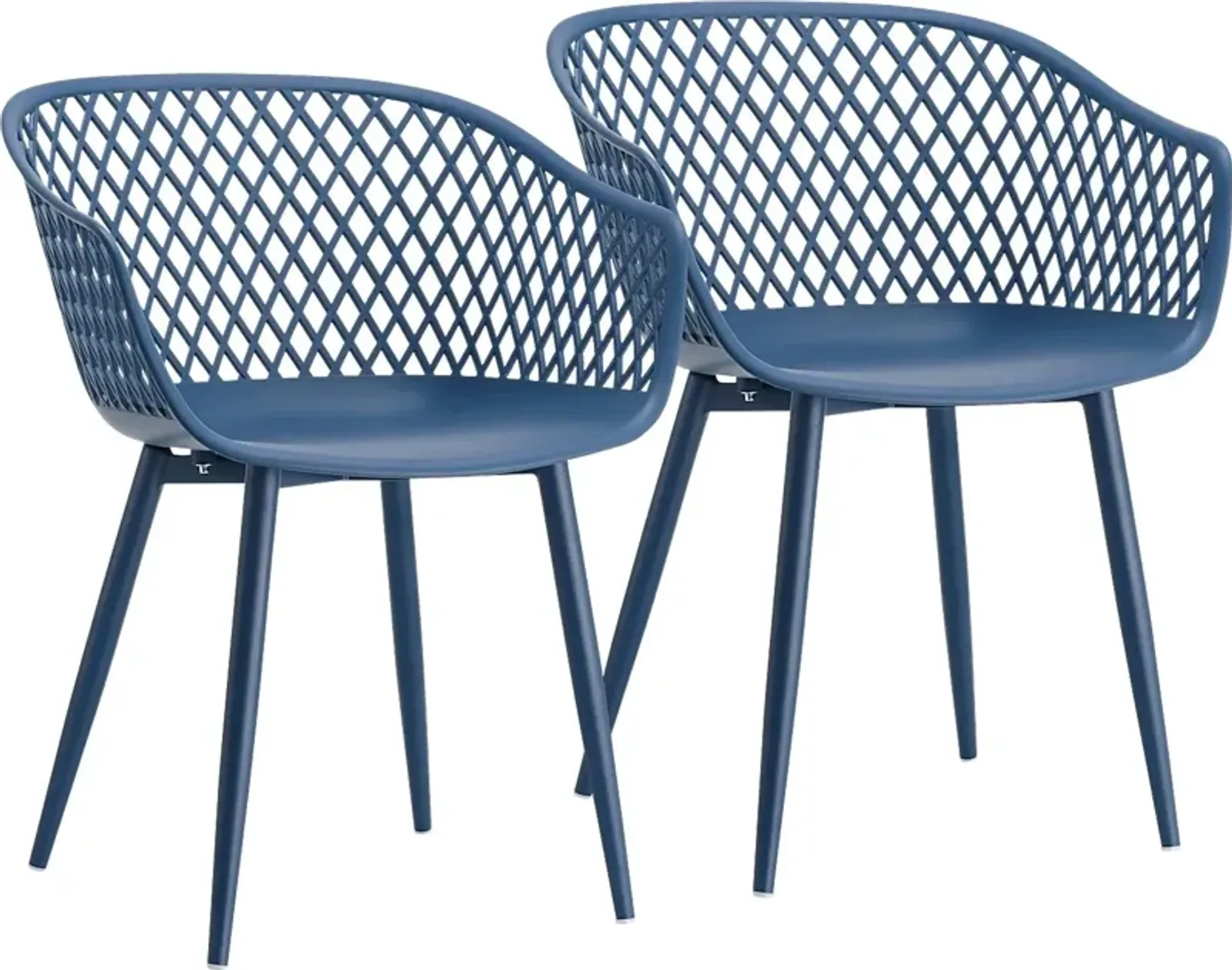 Auraria Blue Outdoor Arm Chair, Set of 2