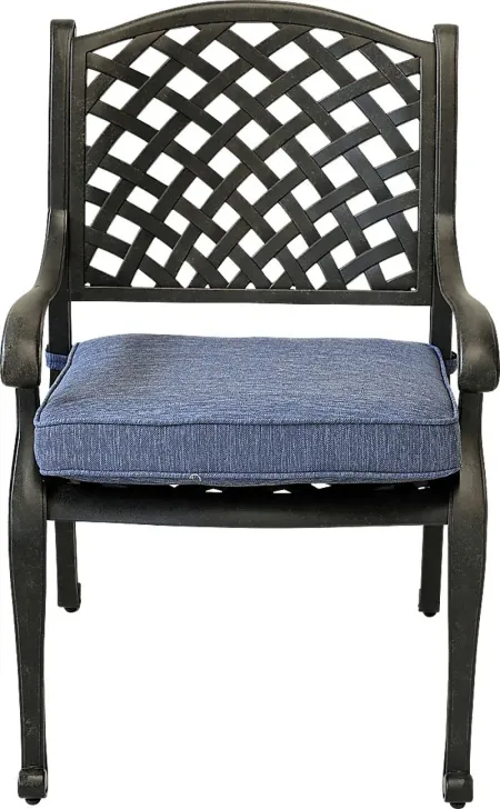 Outdoor Baudouin II Blue Side Chair