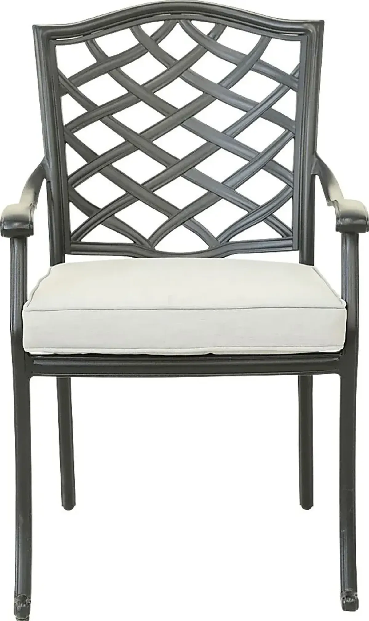 Outdoor Cyrielle I Gray Side Chair, Set of 2