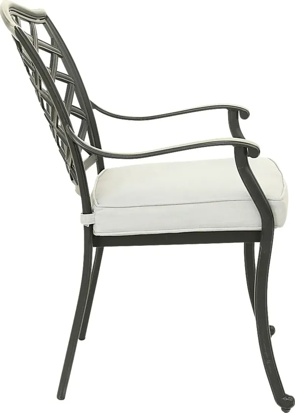 Outdoor Cyrielle I Gray Side Chair, Set of 2