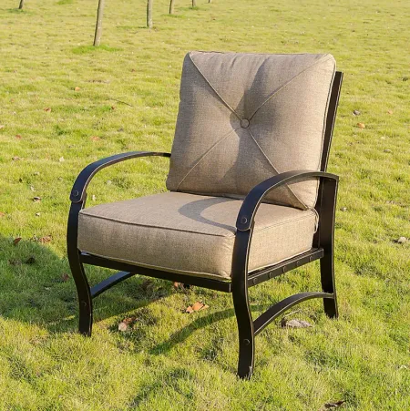 Outdoor Fanchon Beige Side Chair, Set of 2