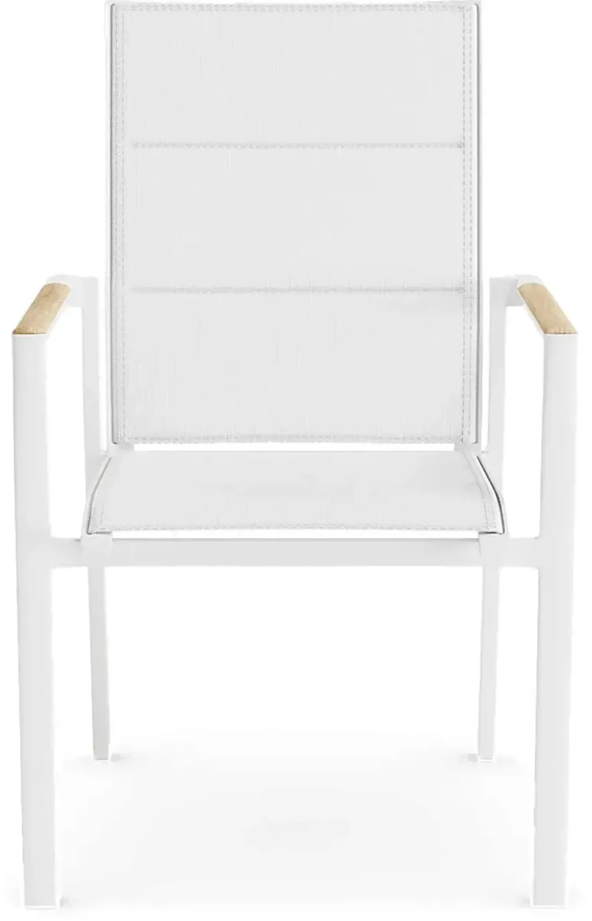 Solana White Outdoor Arm Chair